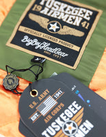 Big Boy Tuskegee Airmen S5 Mens Bomber Jacket [Green]