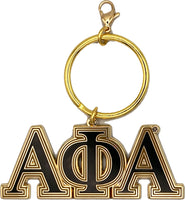 Alpha Phi Alpha Letter Keychain [Gold]