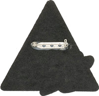 Delta Sigma Theta Triangle Chenille Lapel Pin [Red/White]