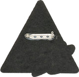 Delta Sigma Theta Triangle Chenille Lapel Pin [Red/White]