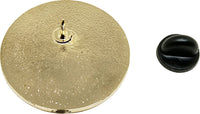 Omega Psi Phi Double Hooks Round Pin [Gold]
