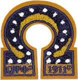 Omega Psi Phi Que Chenille Lapel Pin [Purple/Gold]