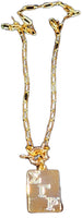 Sigma Gamma Rho Charm Necklace With Rhinestones [Gold]