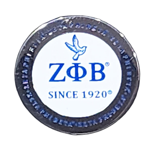 Zeta Phi Beta Dove Round Pin [Silver]