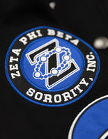 Big Boy Zeta Phi Beta Divine 9 S12 Racing Twill Jacket [Black]