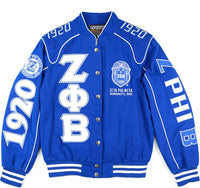 Big Boy Zeta Phi Beta Divine 9 S12 Racing Twill Jacket [Royal Blue]