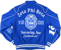 Big Boy Zeta Phi Beta Divine 9 S12 Racing Twill Jacket [Royal Blue]