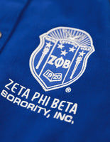 Big Boy Zeta Phi Beta Divine 9 S12 Racing Twill Jacket [Royal Blue]