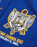 Big Boy Sigma Gamma Rho Divine 9 S12 Racing Twill Jacket [Royal Blue]