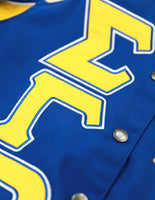 Big Boy Sigma Gamma Rho Divine 9 S12 Racing Twill Jacket [Royal Blue]
