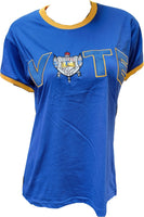 Buffalo Dallas Sigma Gamma Rho Vote Ringer T-Shirt [Short Sleeve - Blue]