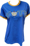 Buffalo Dallas Sigma Gamma Rho Vote Ringer T-Shirt [Short Sleeve - Blue]