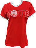 Buffalo Dallas Delta Sigma Theta Vote Ringer T-Shirt [Short Sleeve - Red]