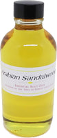Arabian Sandalwood Scented Body Oil Fragrance [Gold - 4 oz. - Clear Glass - Regular Cap]