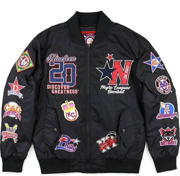 Big Boy Negro Leagues Commemorative S10 Mens Bomber Jacket [Black]