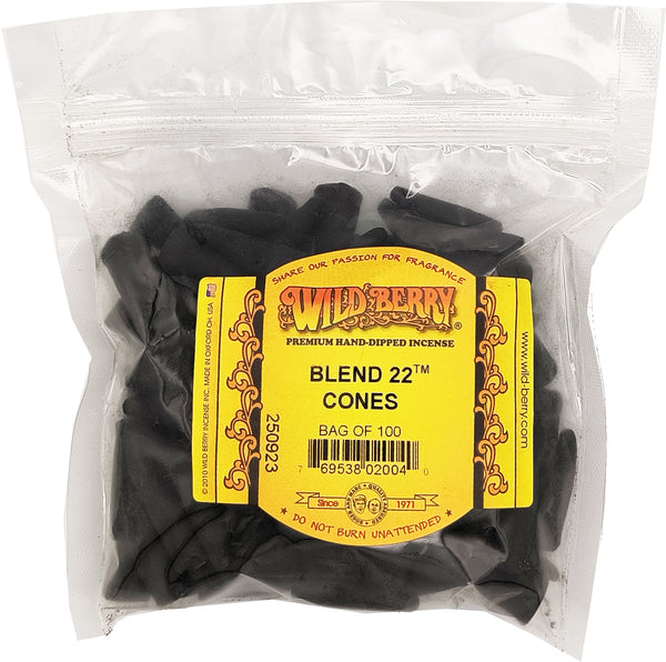 Wild Berry Blend 22 Incense Cones [Black]