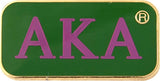 Alpha Kappa Alpha 3 Letter Bar Lapel Pin [Green]