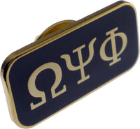 Omega Psi Phi 3 Letter Bar Lapel Pin [Purple]