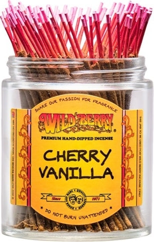 Wild Berry Cherry Vanilla Shorties Incense Stick Bundle [Brown]