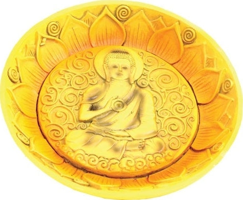 Buddha Plate Incense Burner [Gold]