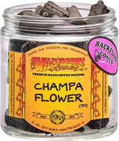 Wild Berry Champa Flower Backflow Incense Cones [Black]