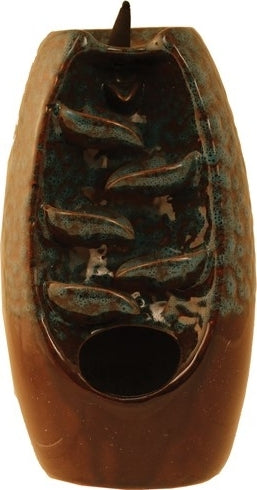 Downward Ascending Themed Backflow Incense Cones Burner [Multi-Colored]