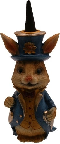 White Rabbit Backflow Incense Cone Burner [Multi-Colored]