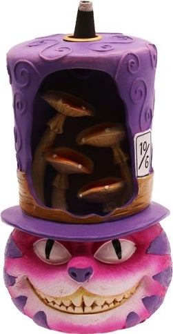 Cheshire Cat Backflow Cone Incense Burner [Purple]