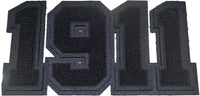 Kappa Alpha Psi Year 1911 Black Series Chenille Iron-On Patch [Black]