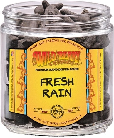 Wild Berry Fresh Rain Incense Cones [Black]