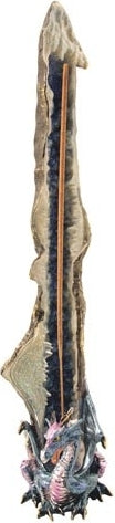 Standing Dragon Polystone Incense Burner [Blue]