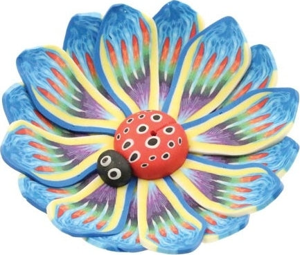 Fimo Round Lady Bug Dish Incense Burner [Multi-Colored]