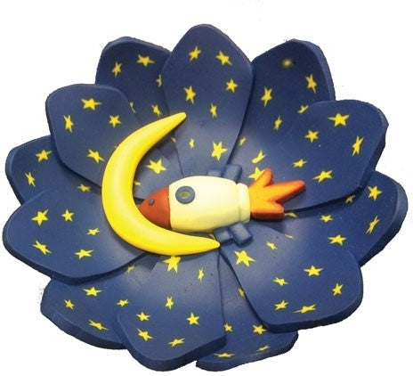 Fimo Round Spaceship Dish Incense Burner [Multi-Colored]