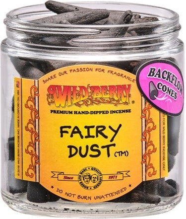 Wild Berry Fairy Dust Backflow Incense Cones [Black]