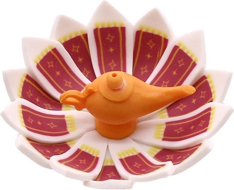 Fimo Round Genie Lamp Dish Incense Burner [Multi-Colored]