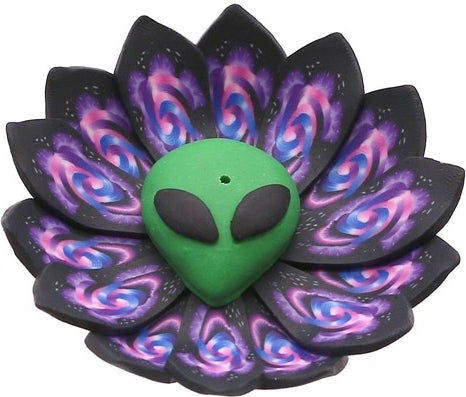 Fimo Round Alien Dish Incense Burner [Multi-Colored]