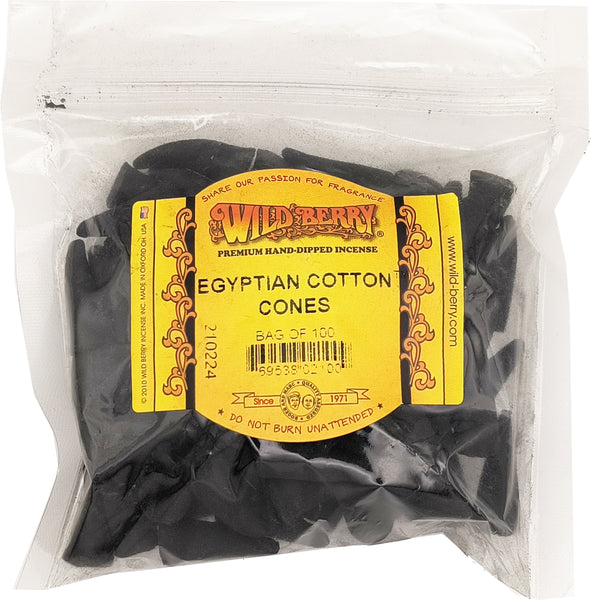 Wild Berry Egyptian Cotton Incense Cones [Black]