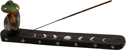 Mushroom Boat Incense Burner [Black]