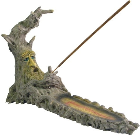 Smoking Tree Boat Incense Burner [Multi-Colored]