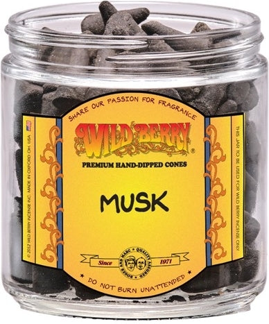 Wild Berry Musk Incense Cones [Black]