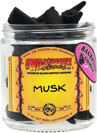 Wild Berry Musk Backflow Incense Cones [Black]