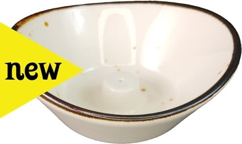 Ceramic Oval Incense Burner [Cream]