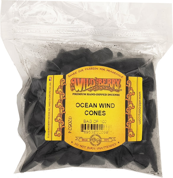 Wild Berry Ocean Wind Incense Cones [Black]