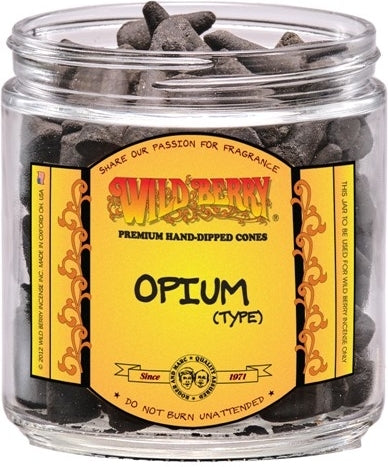 Wild Berry Opium (Type) Incense Cones [Black]
