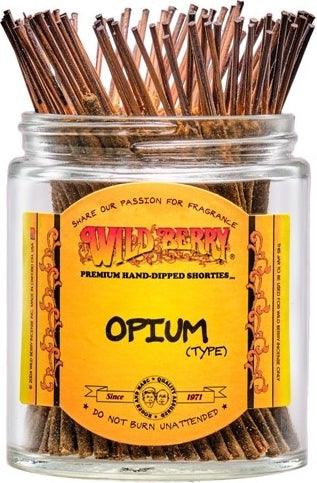 Wild Berry Opium (Type) Shorties Incense Stick Bundle [Brown]
