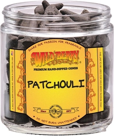 Wild Berry Patchouli Incense Cones [Black]