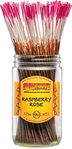 Wild Berry Raspberry Rose Incense Stick Bundle [Brown]