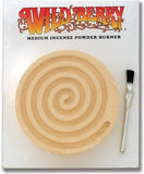 Wild Berry Spiral Design Incense Powder Burner [Beige]