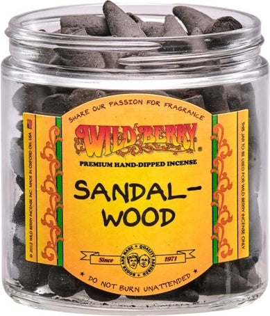 Wild Berry Sandalwood Incense Cones [Black]