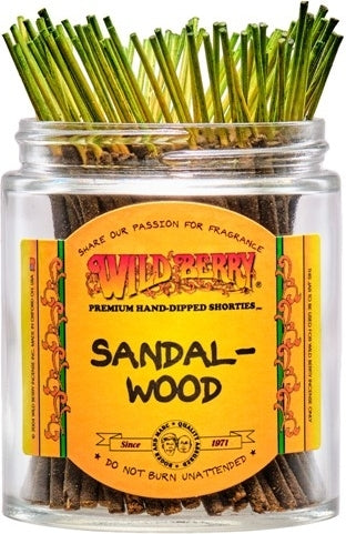 Wild Berry Sandalwood Shorties Incense Stick Bundle [Brown]